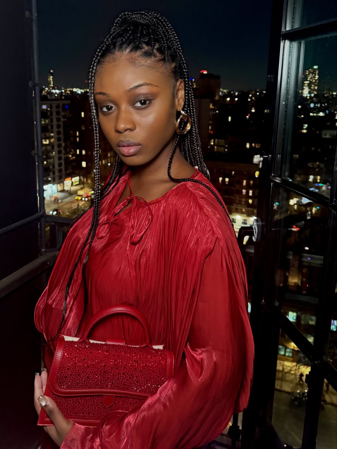 Borsa a mano PAIGE STRASS IN LOVE - GOLD