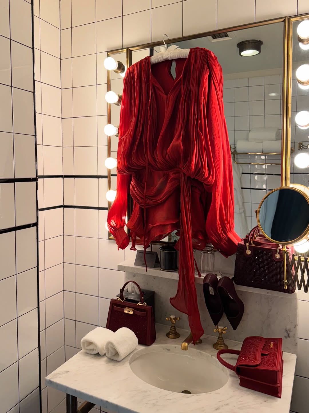 Borsa a mano PAIGE STRASS IN LOVE - GOLD