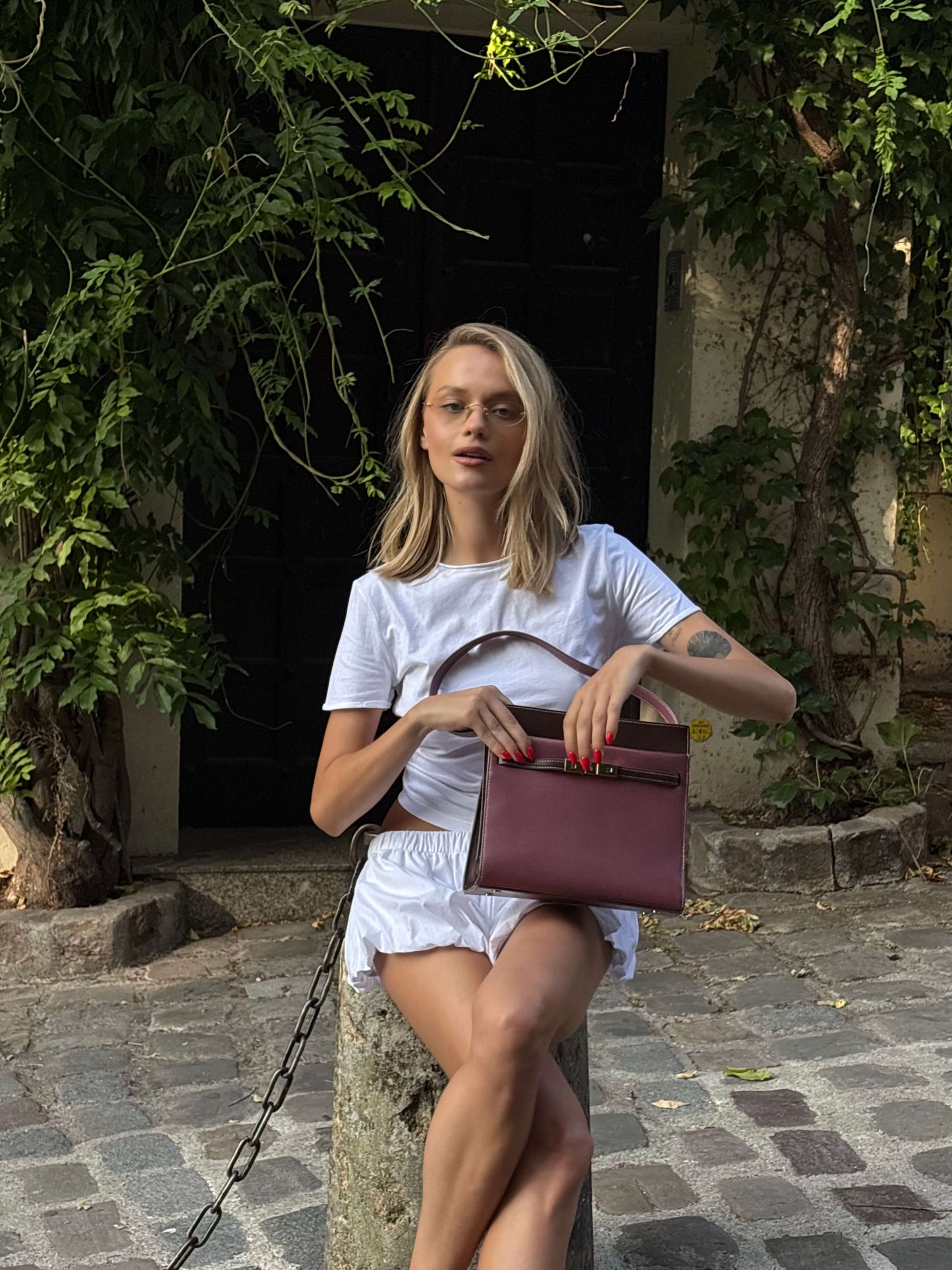 Borsa a spalla GRACE 5.0 - MAUVE