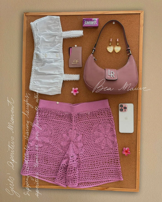 Borsa a spalla BEA - MAUVE