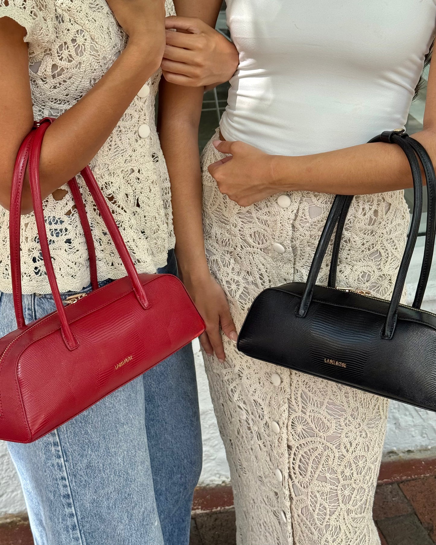 Borsa a spalla LONGUETTE- BLACK GOLD
