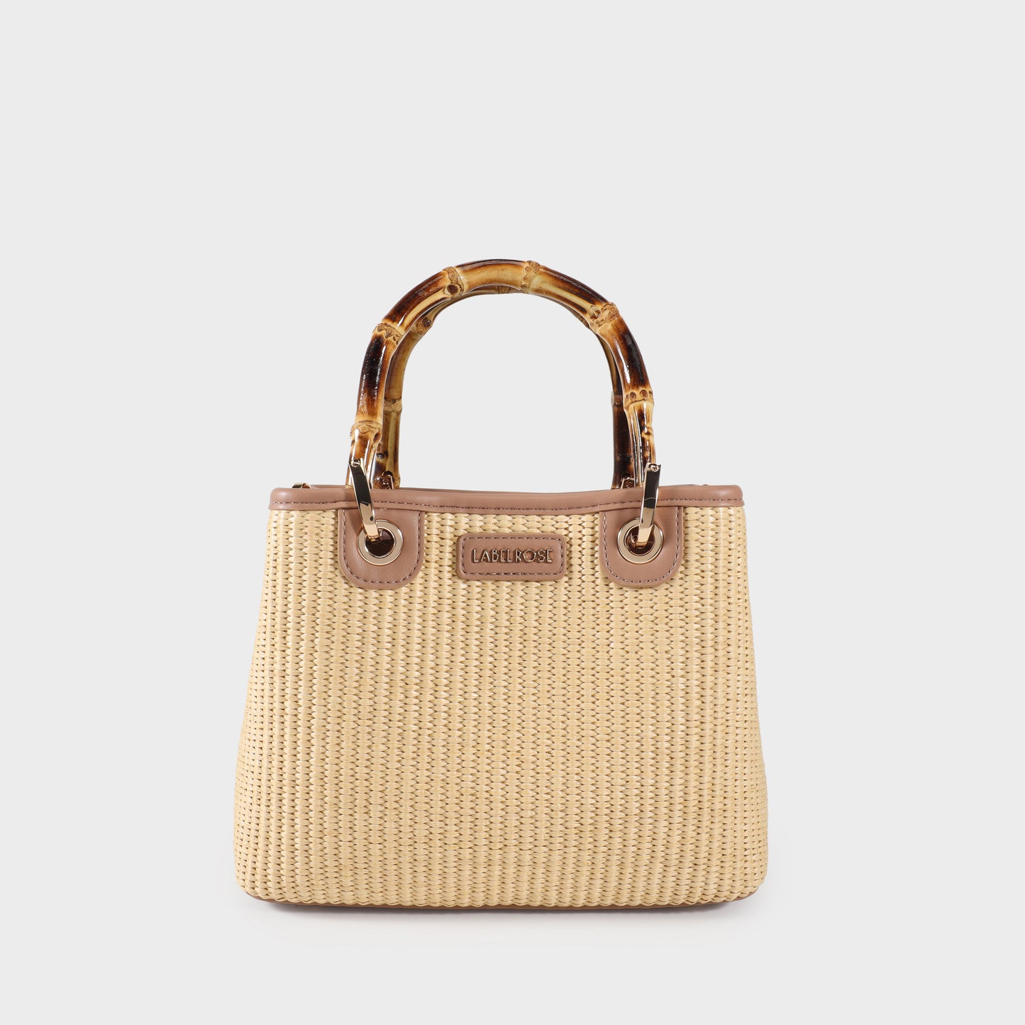 Handbag MARGOT SMALL BAMBOO LE - SAND BEIGE