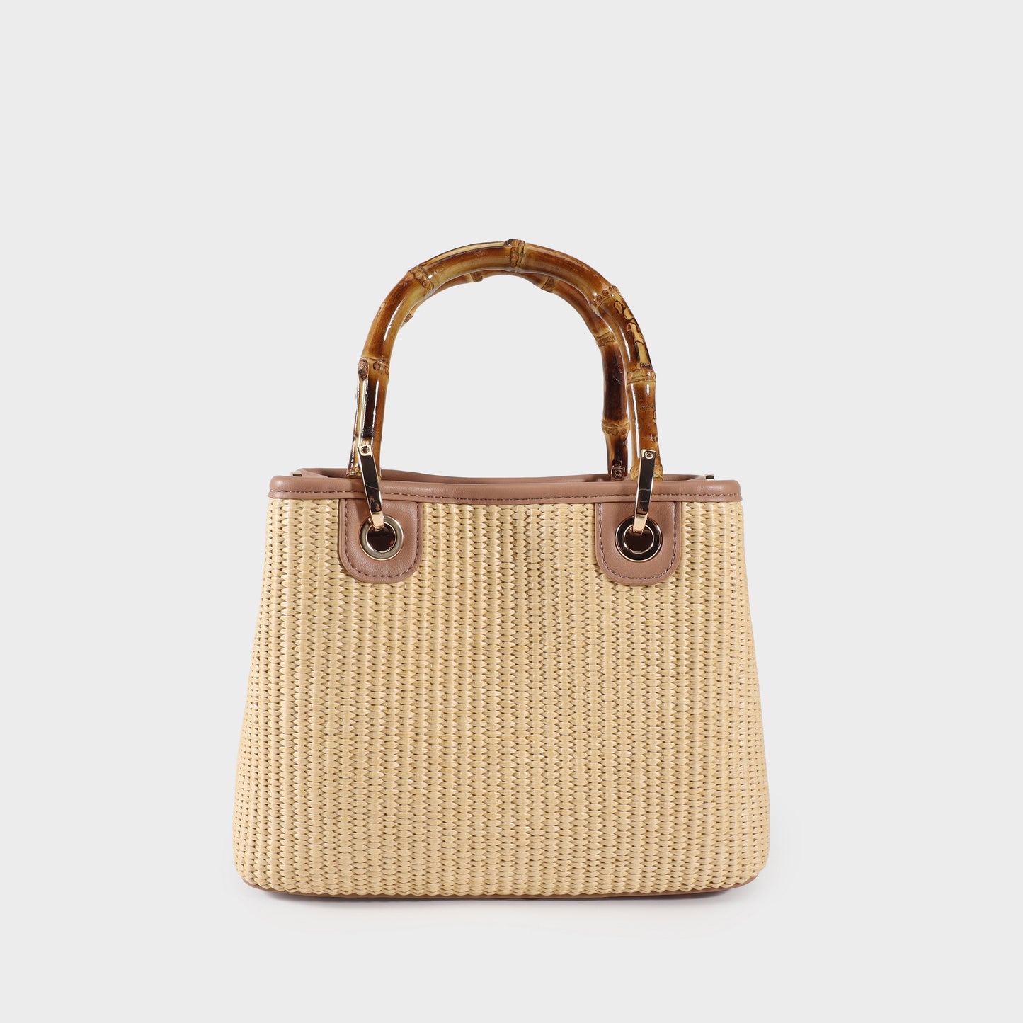 Handbag MARGOT SMALL BAMBOO LE - SAND BEIGE