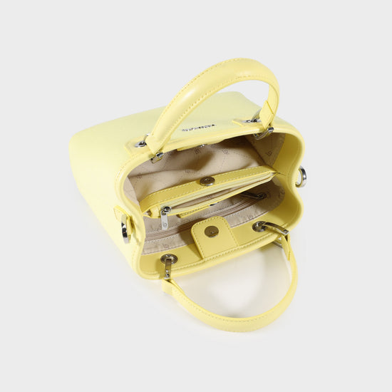 Bolso de mano MARGOT SMALL CANVAS LE - AMARILLO LIMÓN