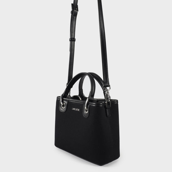 Bolso de mano MARGOT SMALL CANVAS LE - BLACK SILVER