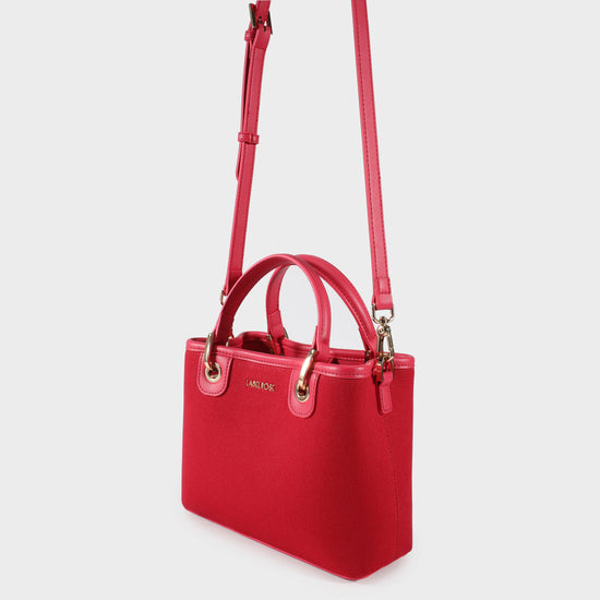 Bolso de mano MARGOT SMALL CANVAS LE - MAGENTA