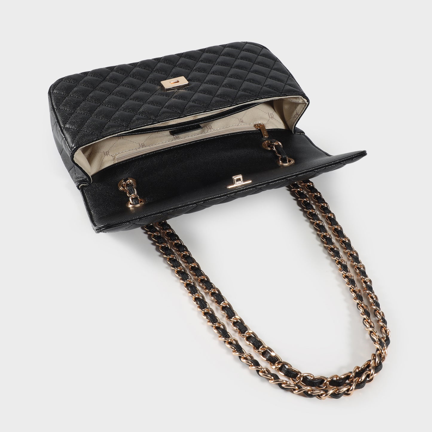 Borsa a spalla KATE BIG - BLACK GOLD