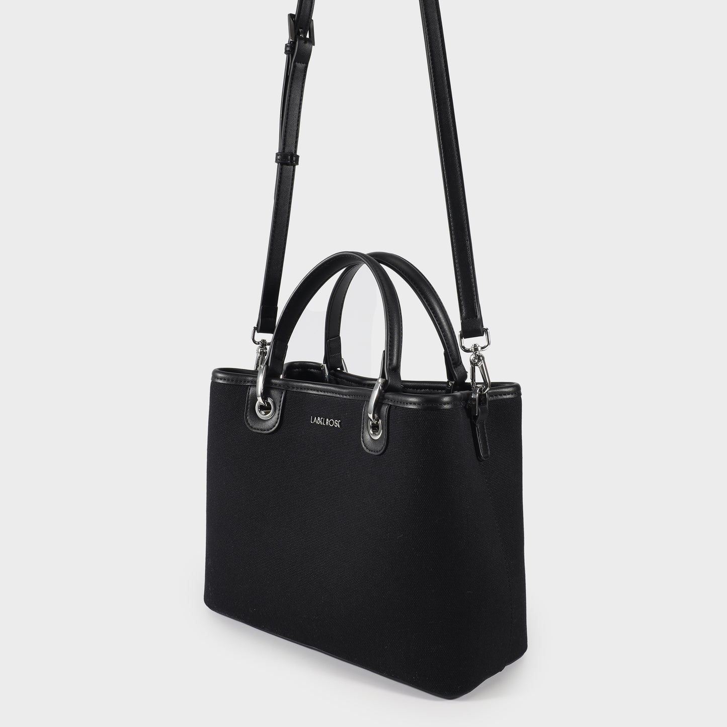 Borsa a mano MARGOT BIG CANVAS LE - BLACK SILVER