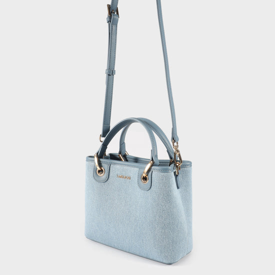 Bolso de mano MARGOT SMALL DENIM LE - AZUL GRISÁCEO