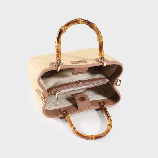 Borsa a mano MARGOT BIG BAMBOO  LE - SAND BEIGE
