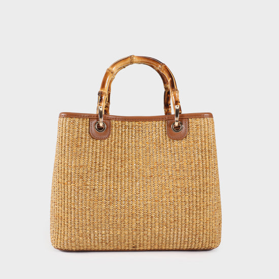 Borsa a mano MARGOT BIG BAMBOO  LE - BRUNT BROWN