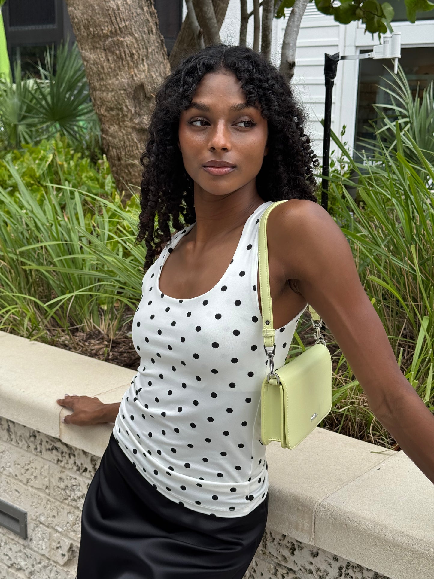 Borsa a spalla NICOLE - LIME