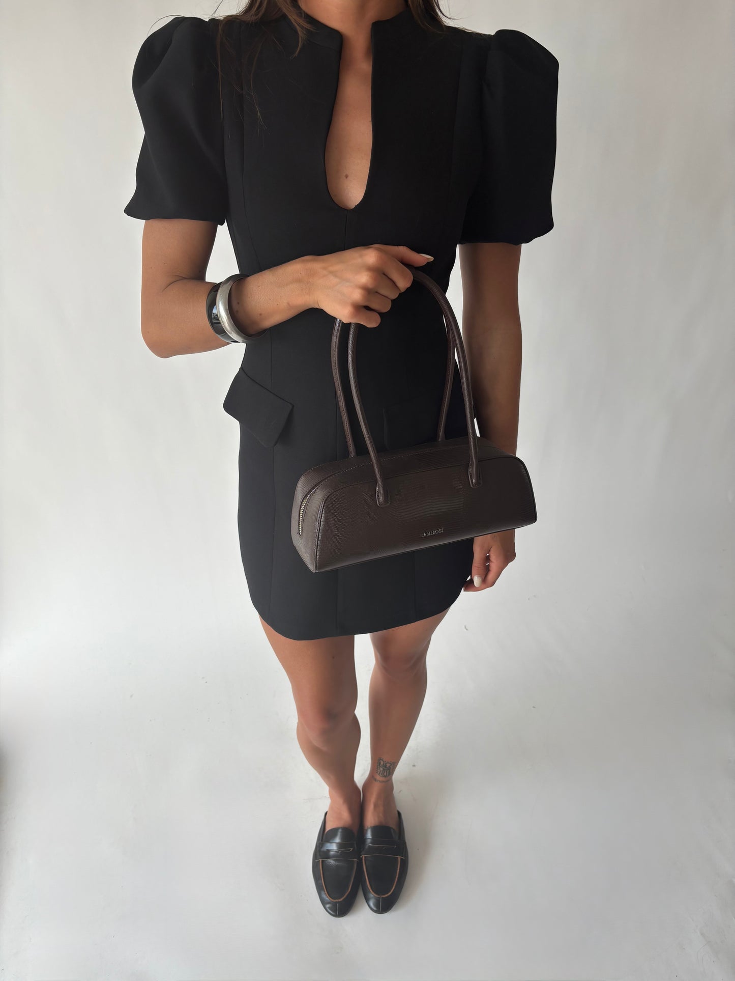 Borsa a spalla LONGUETTE- DEEP COFFEE