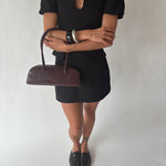 Shoulder bag LONGUETTE - DEEP WINE RED