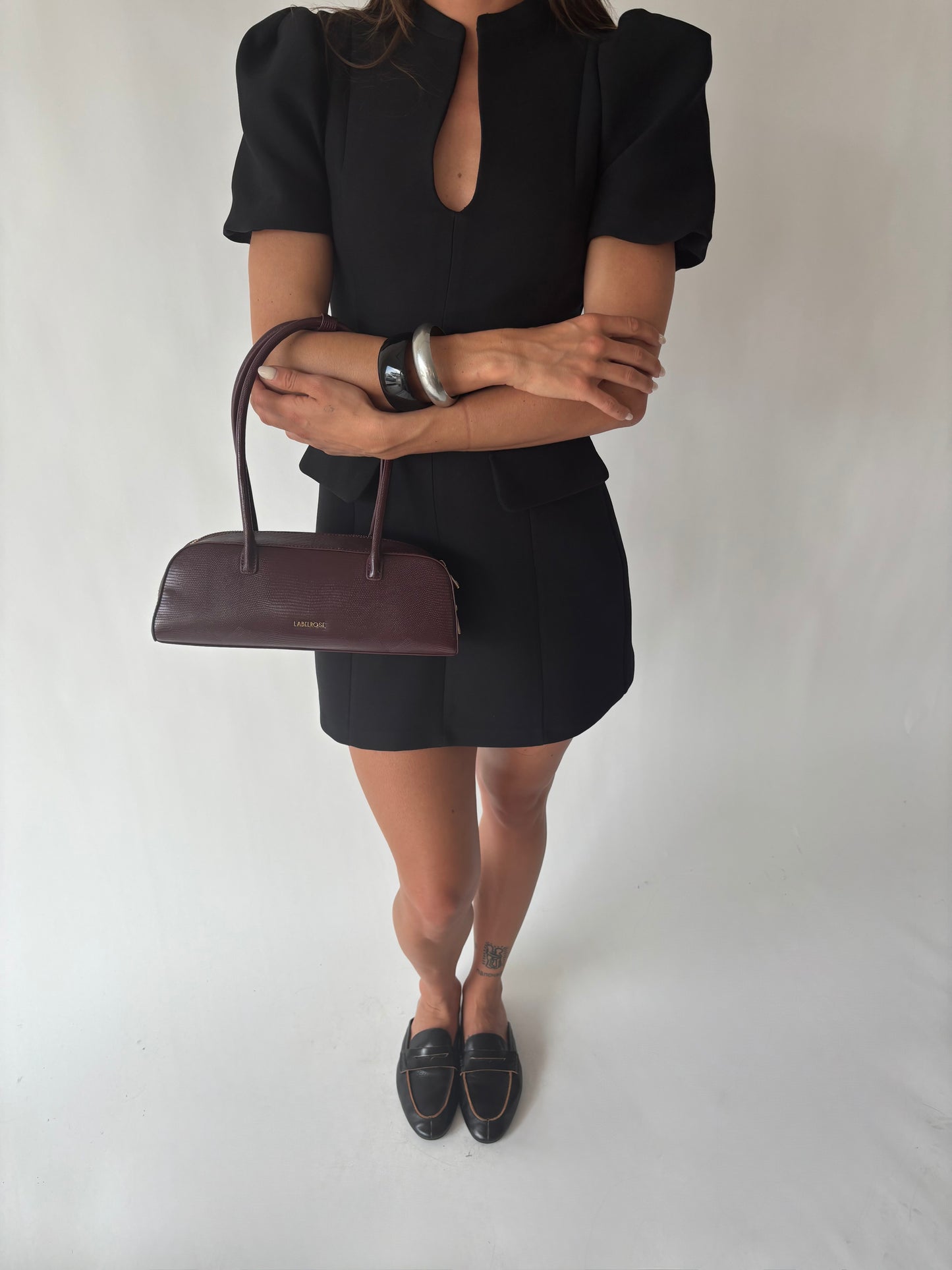 Shoulder bag LONGUETTE - DEEP WINE RED