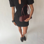 Borsa a spalla LONGUETTE- PORT WINE RED