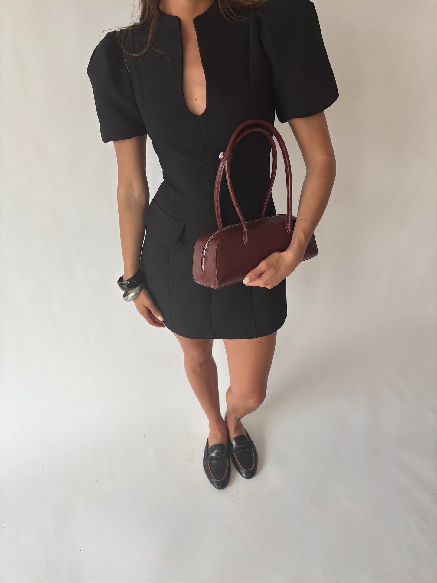 Borsa a spalla LONGUETTE- PORT WINE RED