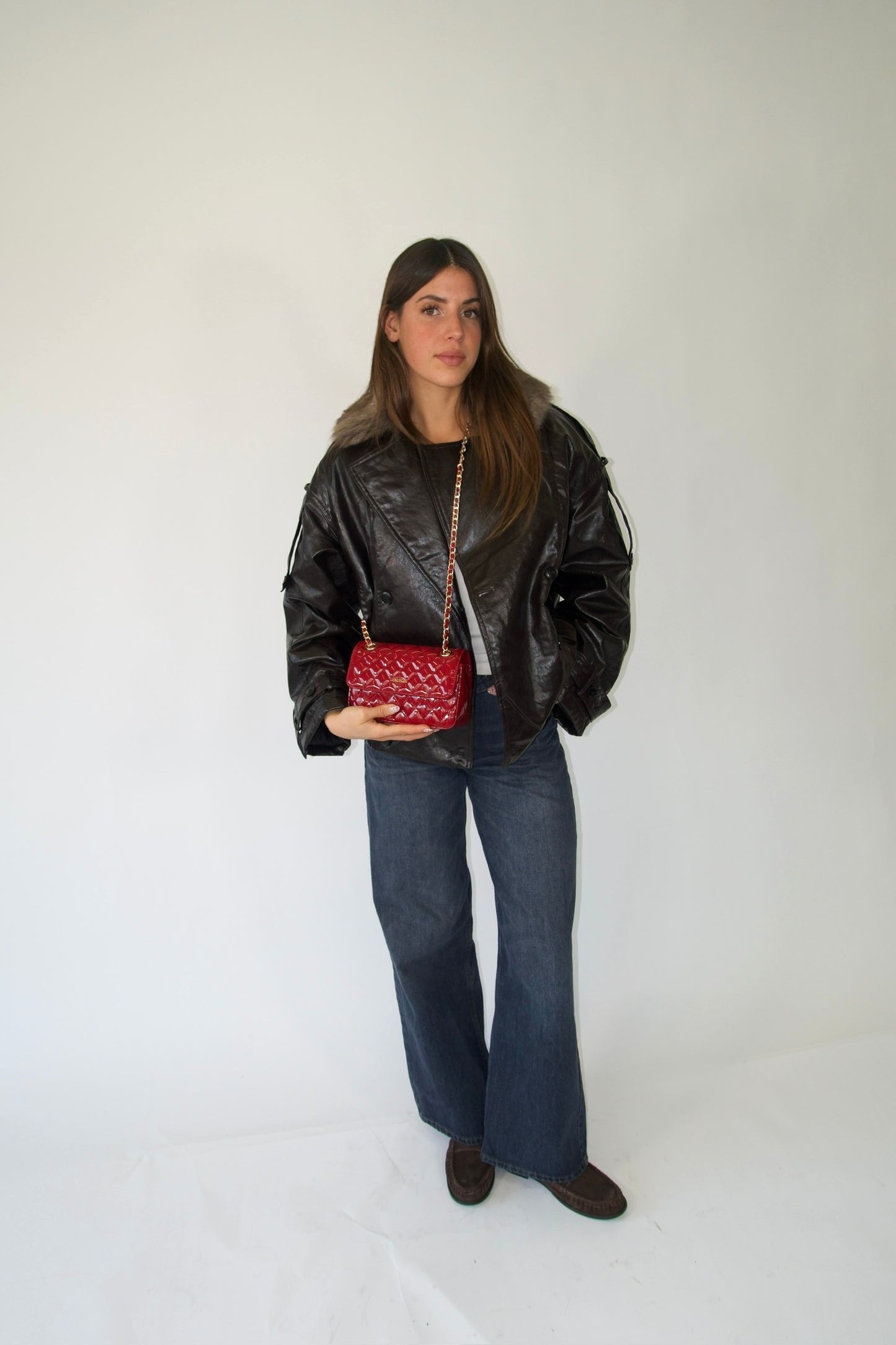 KATE SMALL VELVET shoulder bag