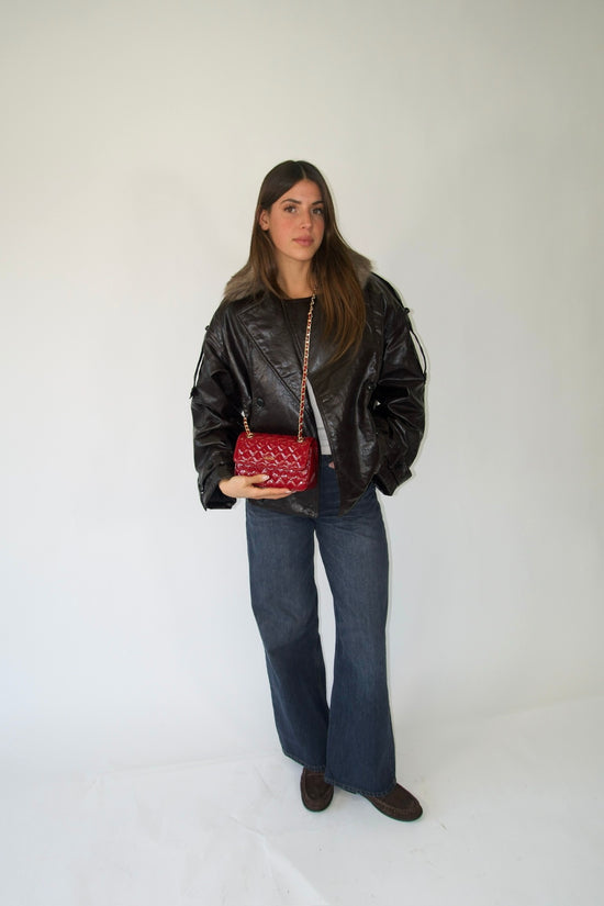 KATE SMALL VELVET shoulder bag