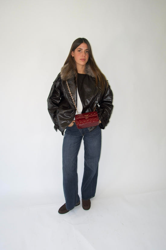 KATE SMALL shoulder bag - CHERRY