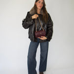 KATE SMALL shoulder bag - BURGUNDY