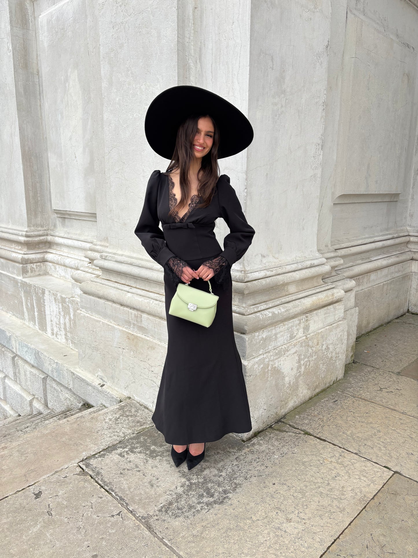 LESLIE Hand Bag - LIGHT GREEN