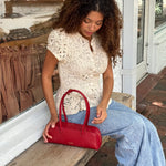 Shoulder bag LONGUETTE- RED
