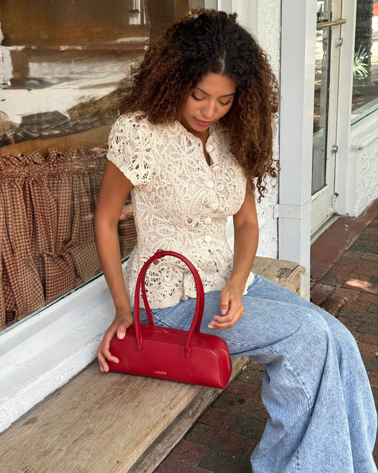 Shoulder bag LONGUETTE- RED