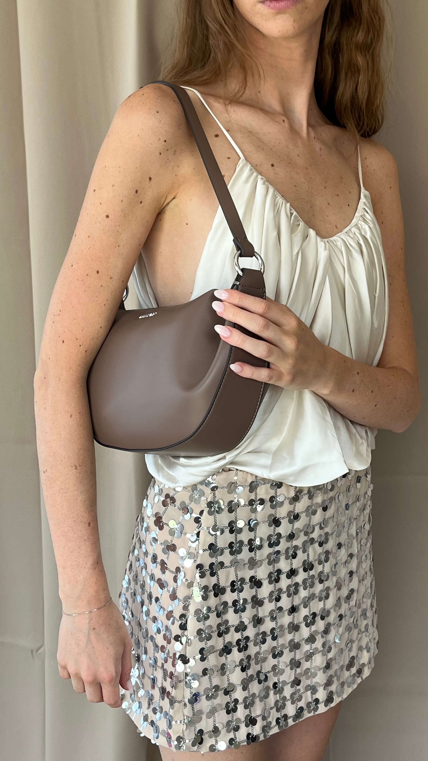 Borsa a spalla ARYA - TAUPE