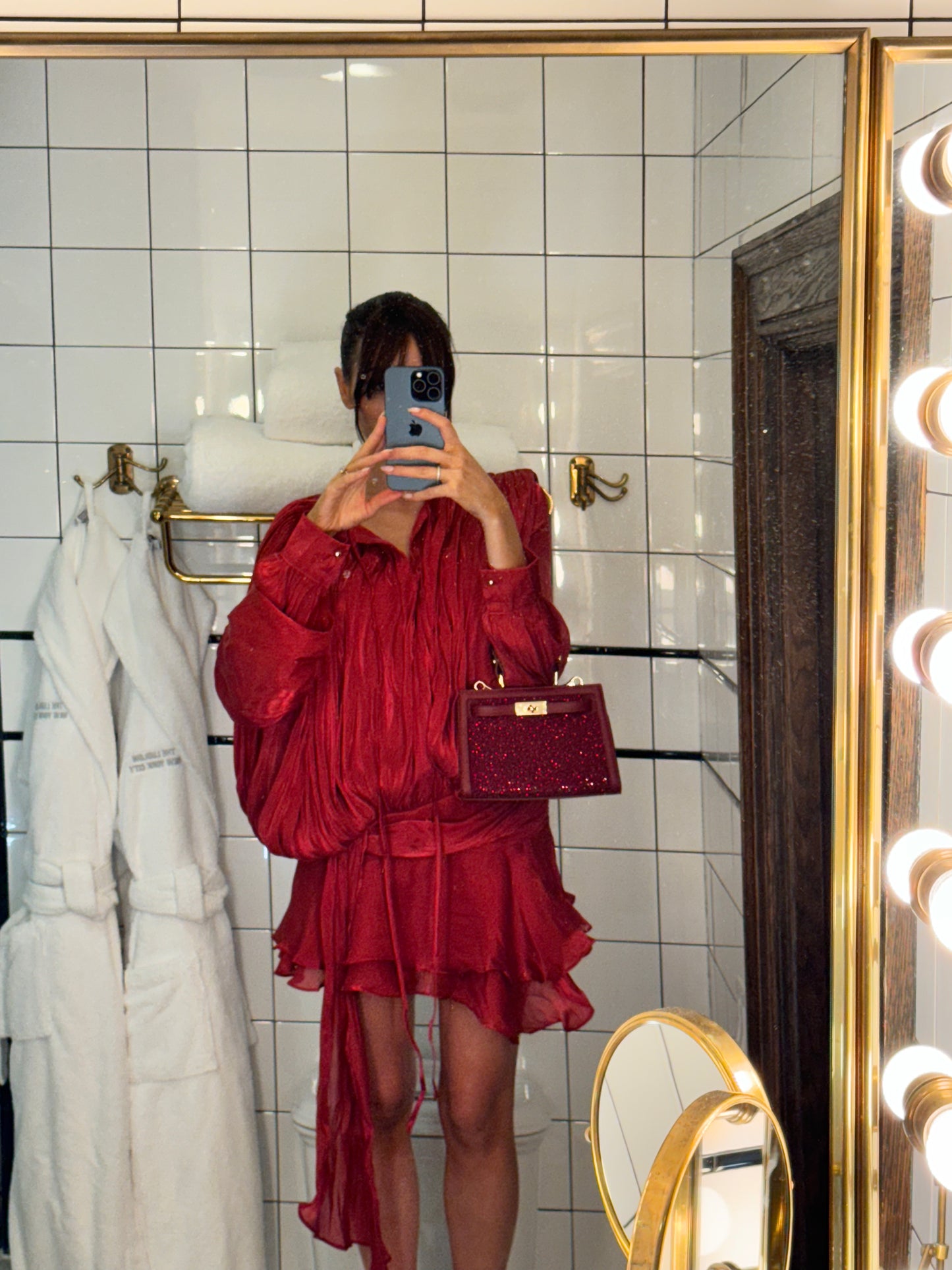 Borsa a mano PARIS MINI STRASS IN LOVE  - GOLD