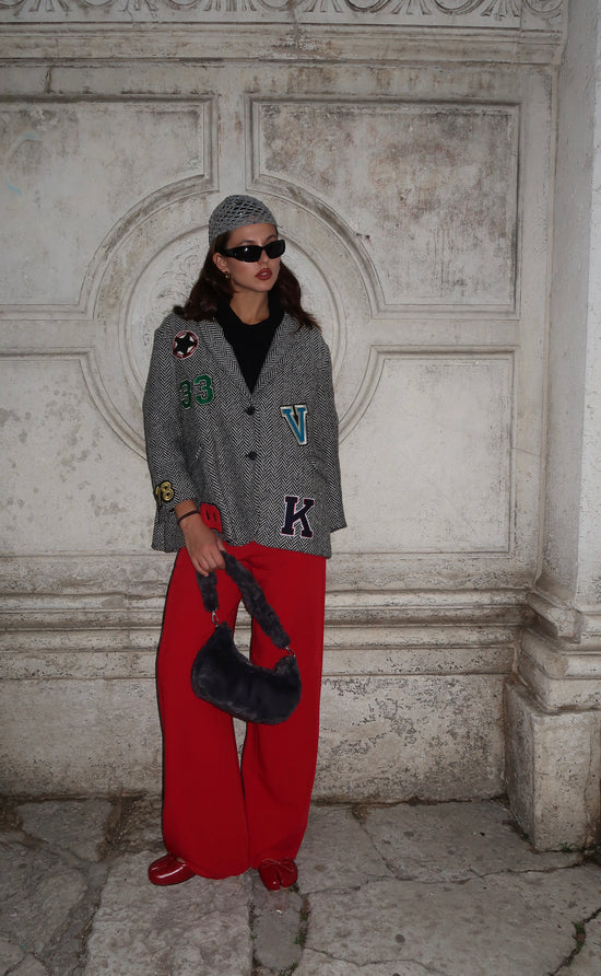 Borsa in teddy CAMILLA - NERO