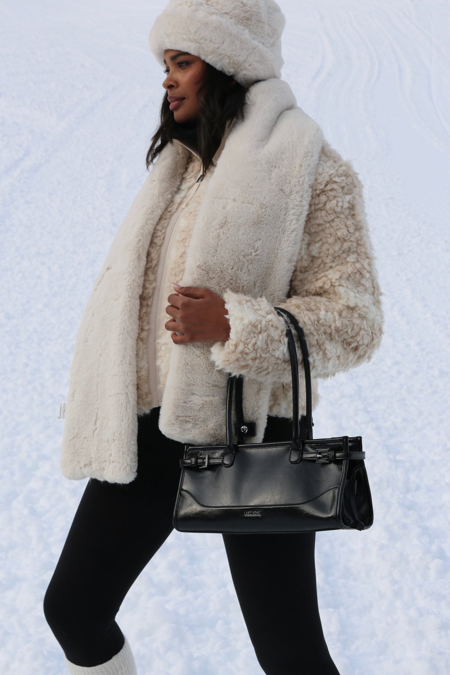 SABOT GLACE shoulder bag - BLACK