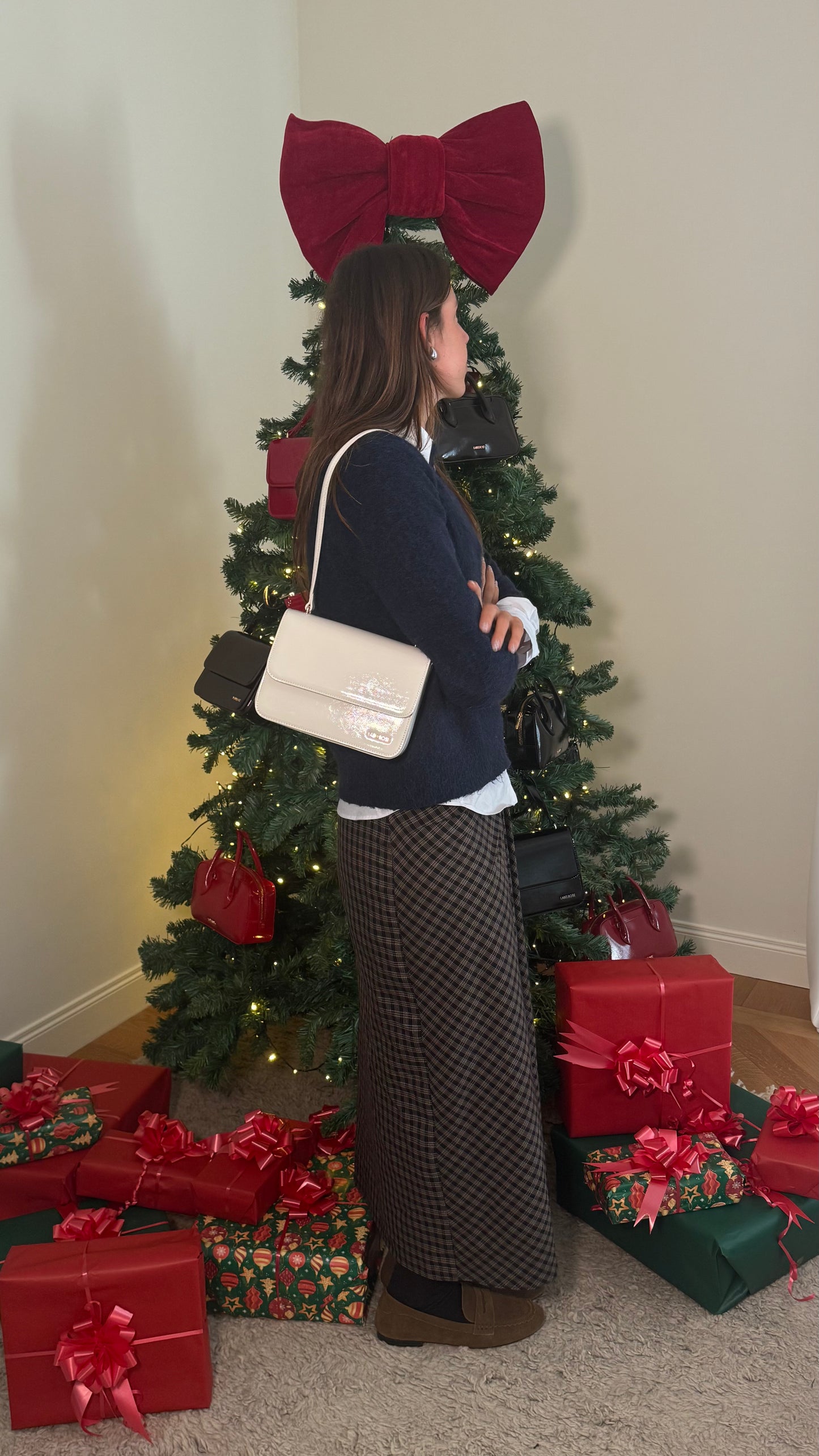 Borsa a spalla FLORA - CREAM