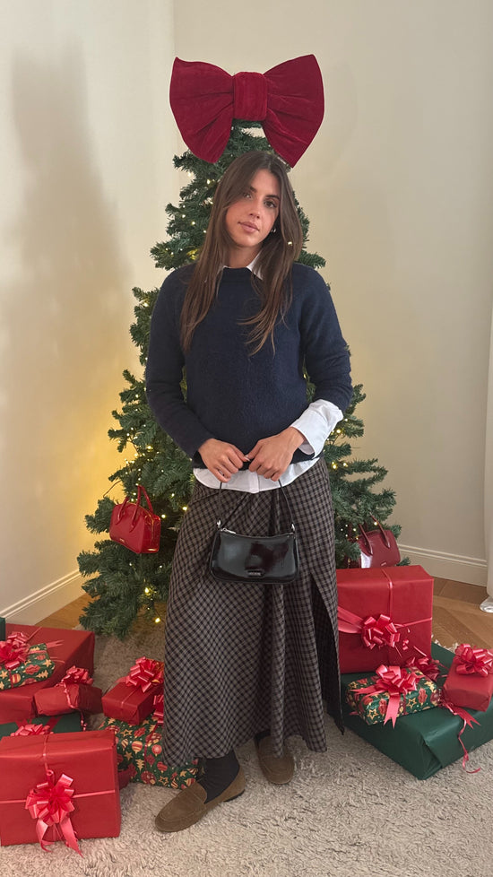 Borsa a spalla EMMA VERNICE - BLACK