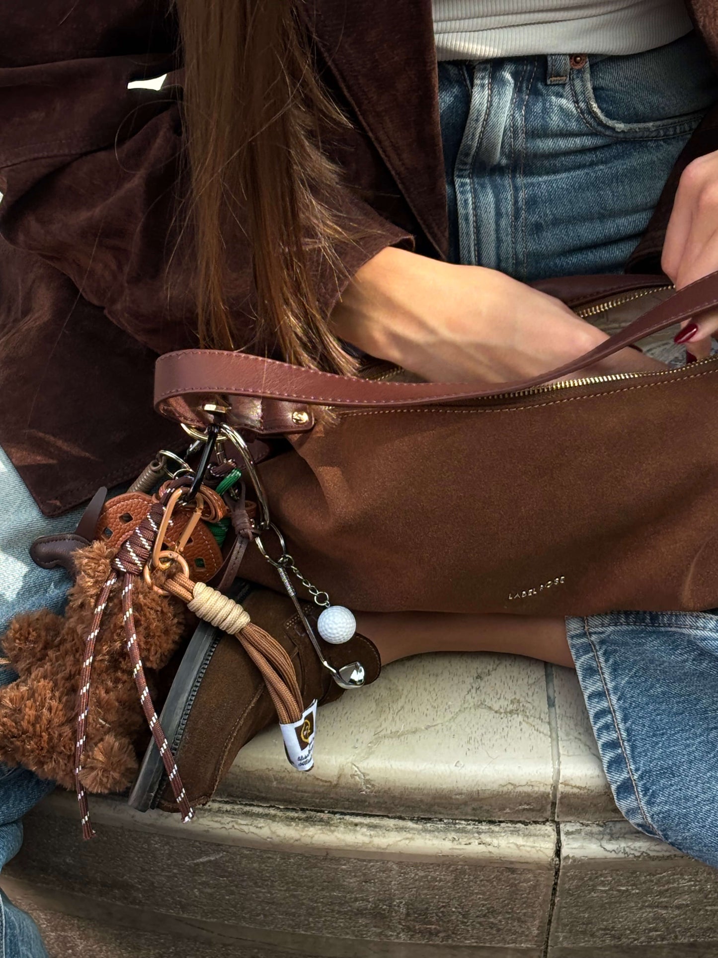 Borsa a spalla DUA - BROWN