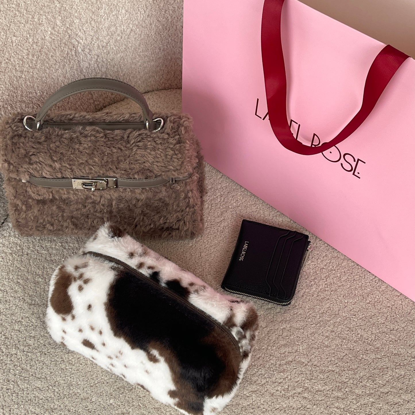 Box Grace teddy taupe