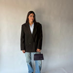 Borsa a mano PAIGE SAFFIANO - DUSTY PERIWINKLE