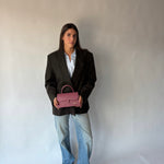 Borsa a mano PAIGE Saffiano - WINTER ROSE