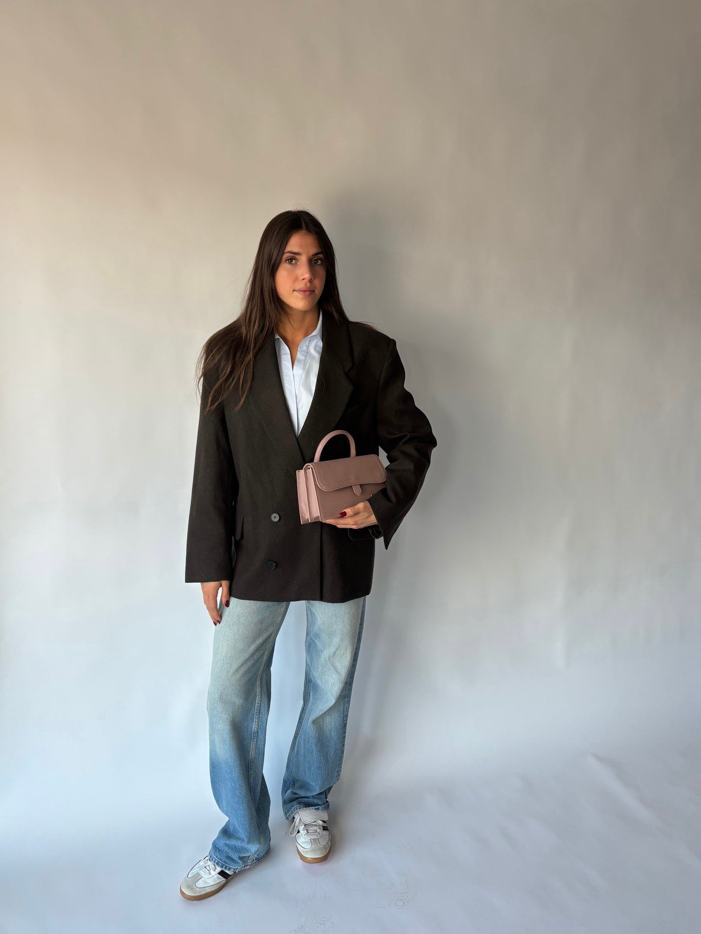 Borsa a mano PAIGE SAFFIANO - BLUSH