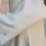 ANYA woven shoulder bag - CREAM
