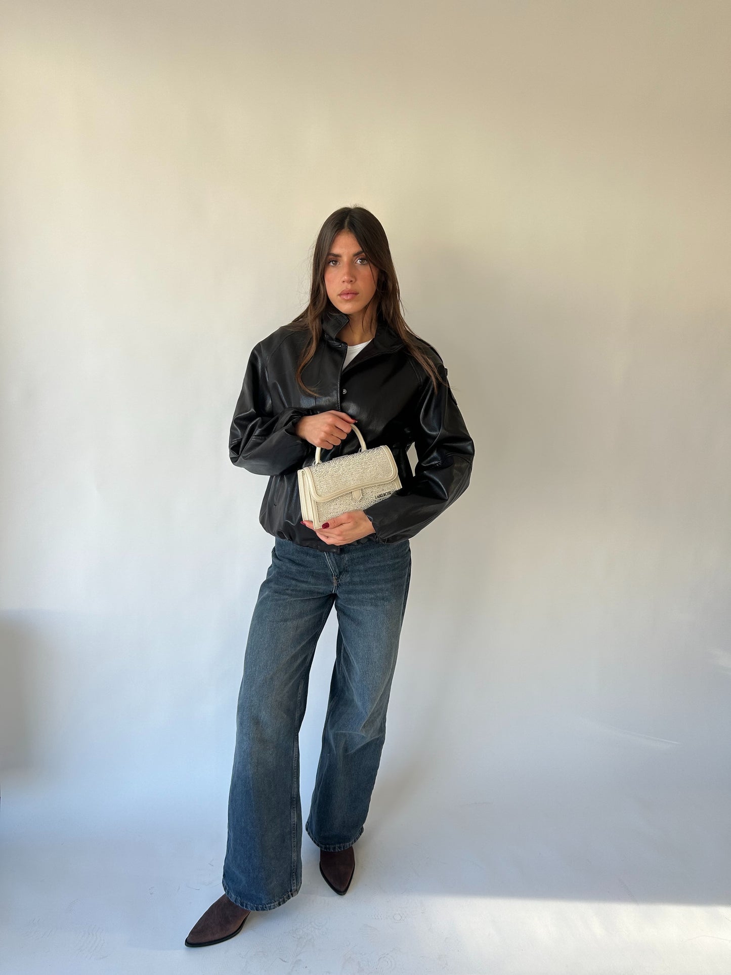 PAIGE STRASS Handbag - CREAM