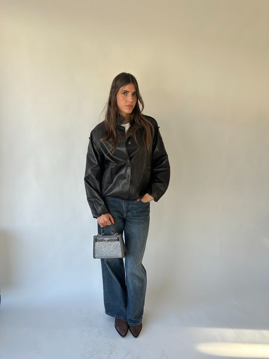 Borsa a mano PARIS MINI STRASS - GREY