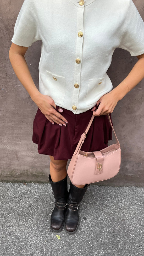 SHOULDER MONOGRAM BIG Shoulder Bag - PINK NUDE