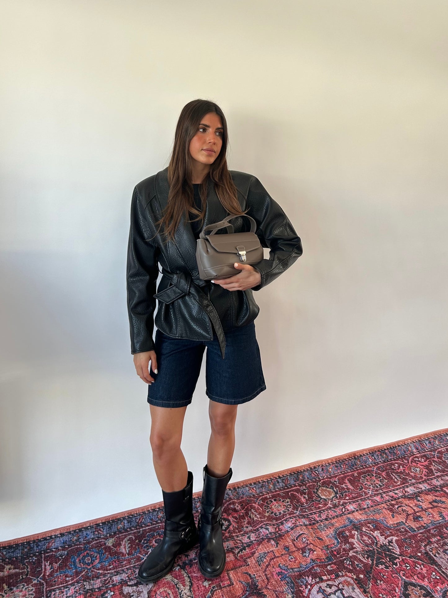 Bolso de hombro GWYNETH - COLOR TOPO