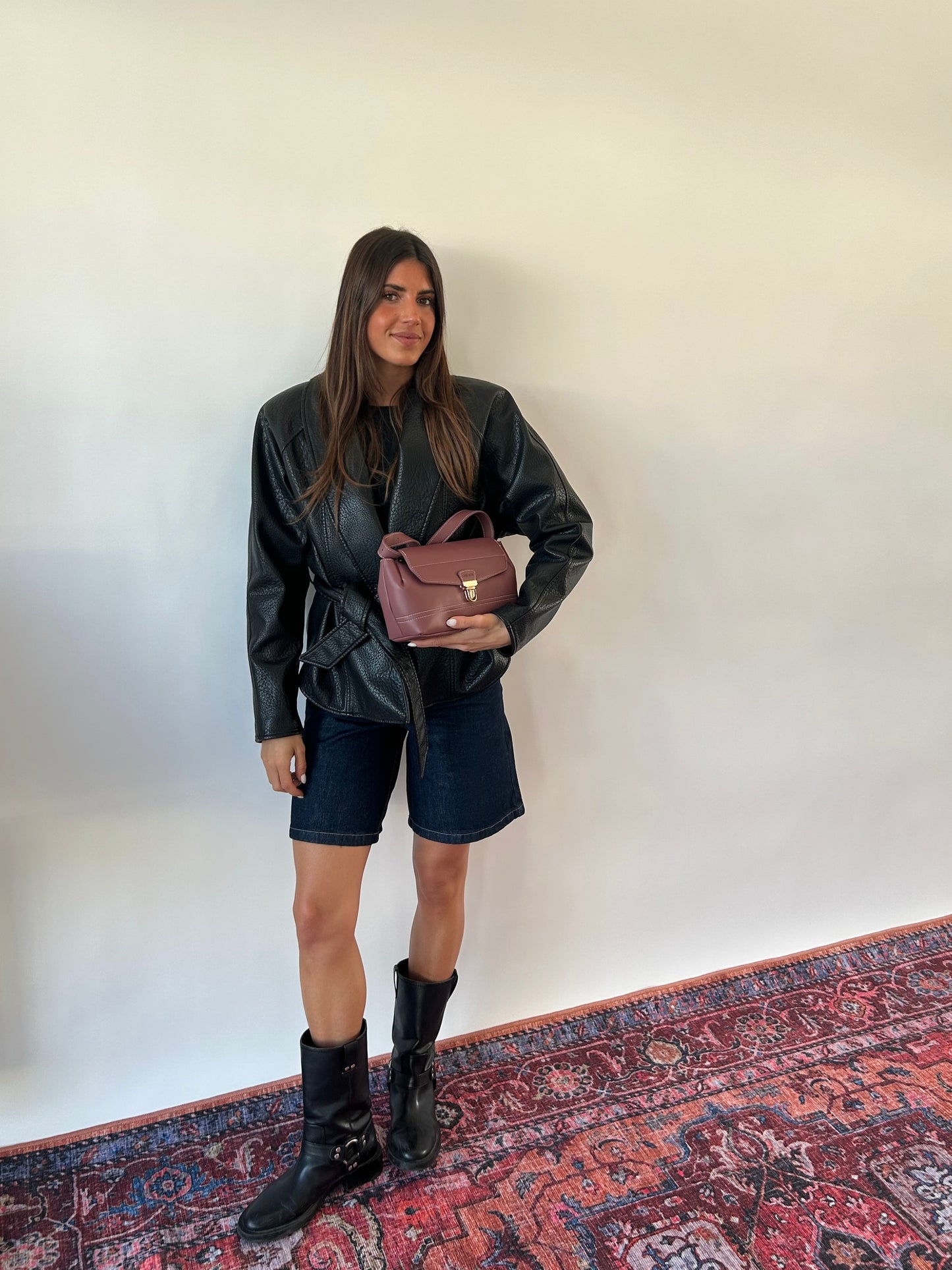 Bolso de hombro GWYNETH - MALVA