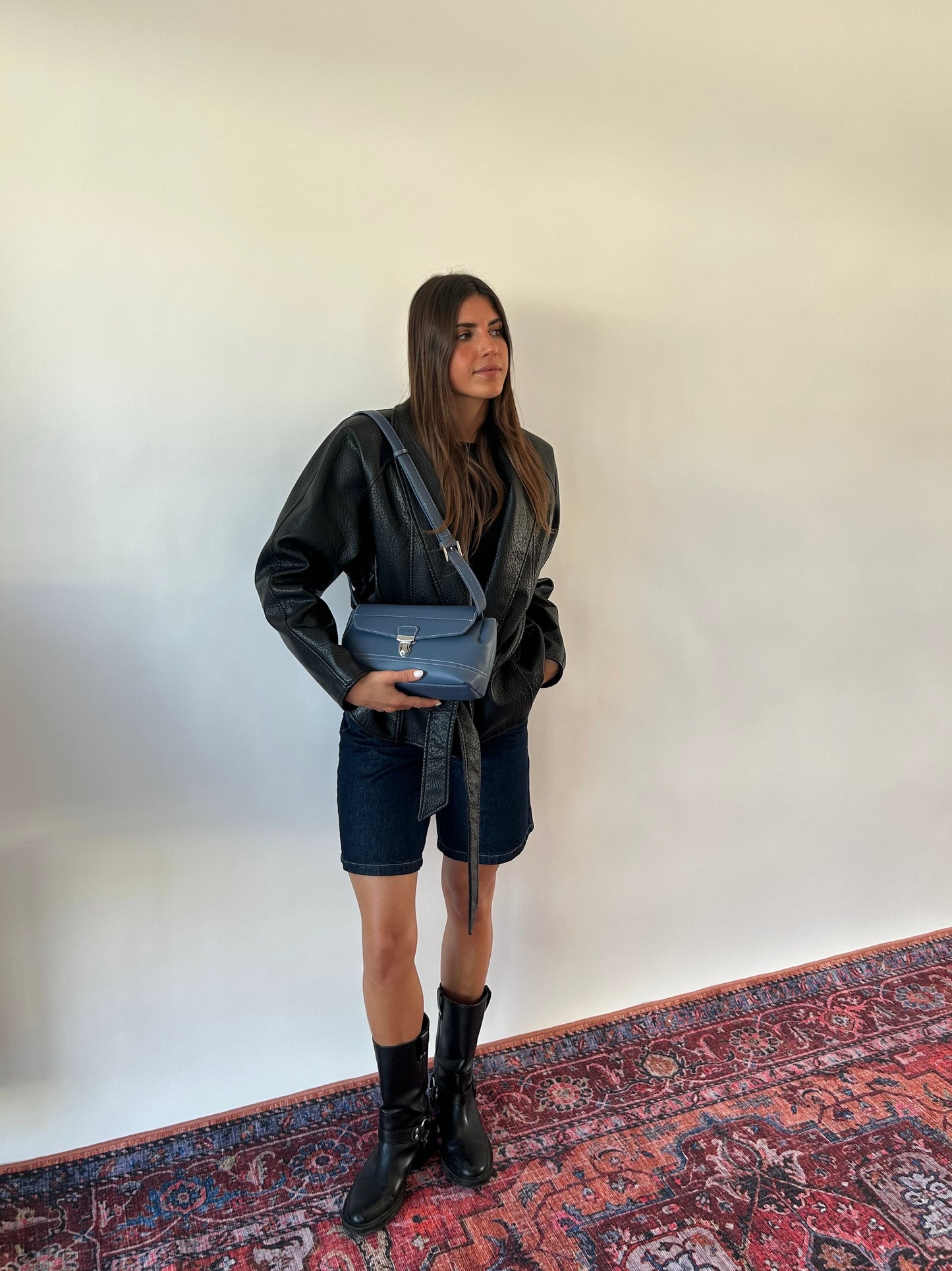 Bolso de hombro GWYNETH - AZUL VAQUERO