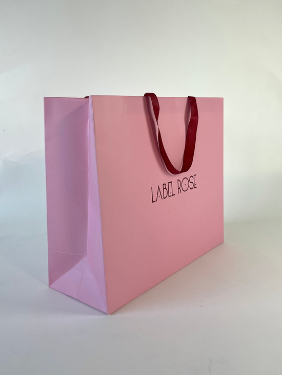 PINK GIFT PAPER SHOPPER 