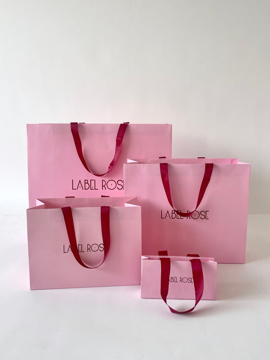 PINK GIFT PAPER SHOPPER 