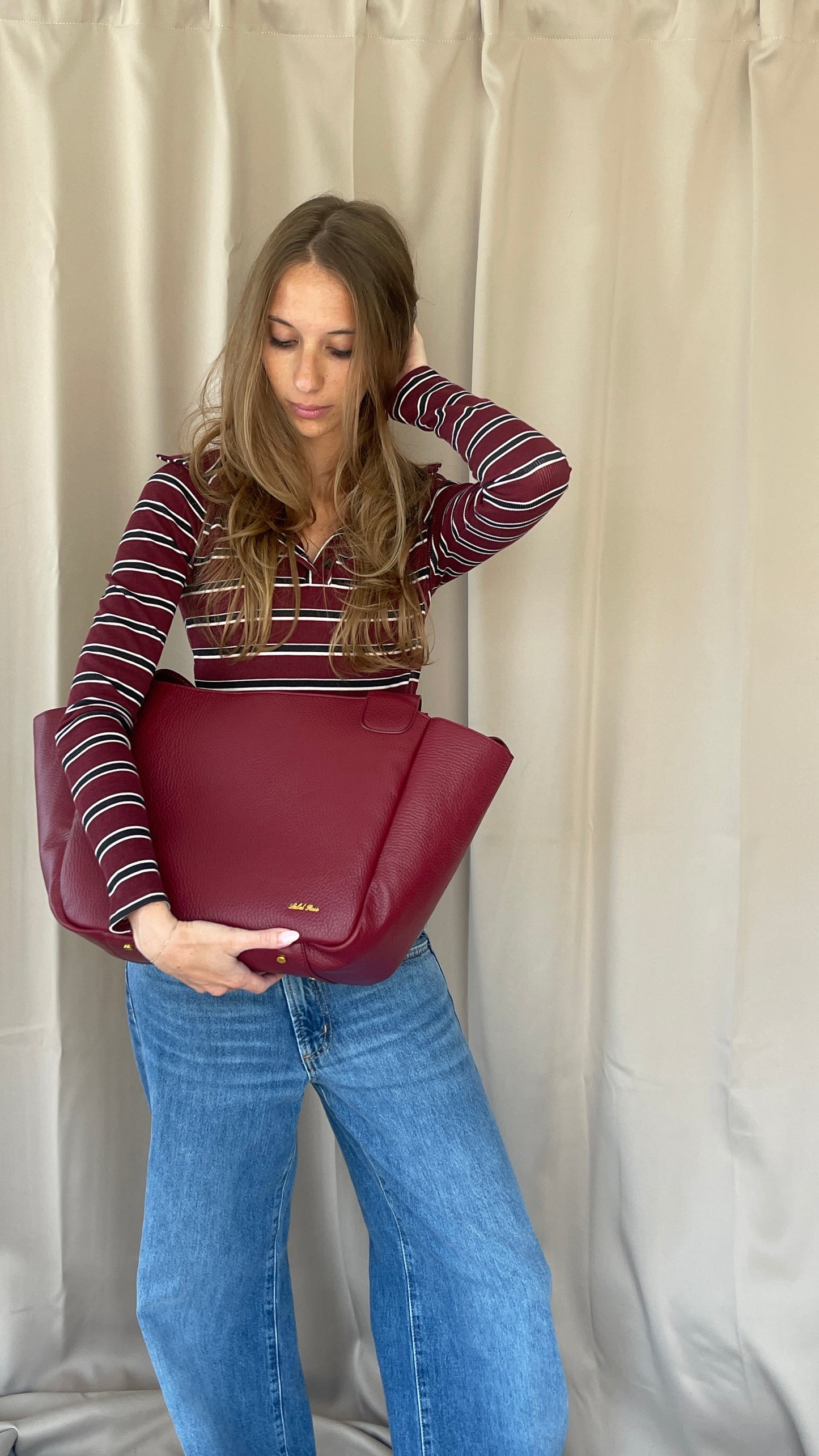 Borsa a spalla NEW MELISSA - DARK RED