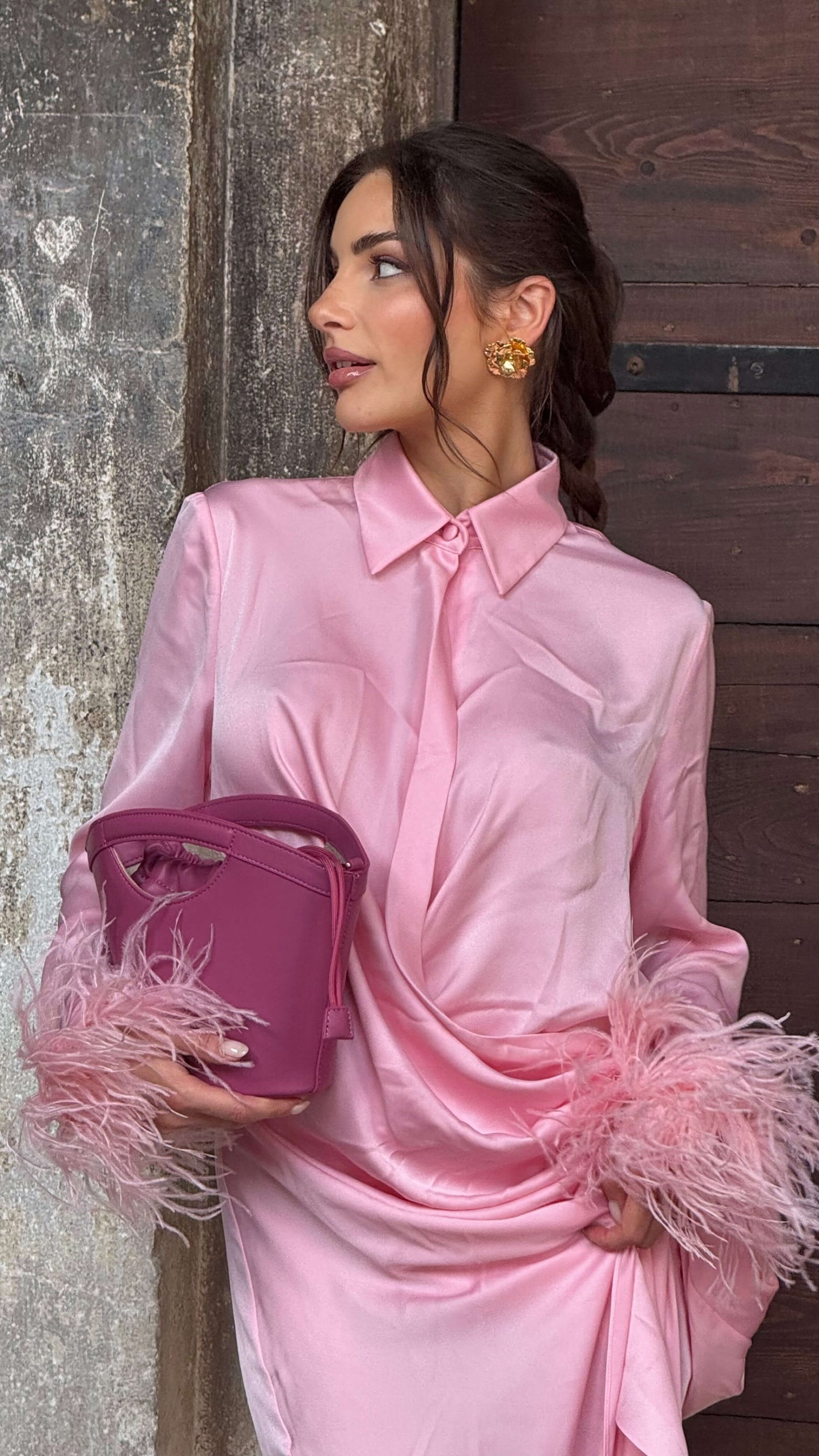 Handbag JOY - TAFFY PINK